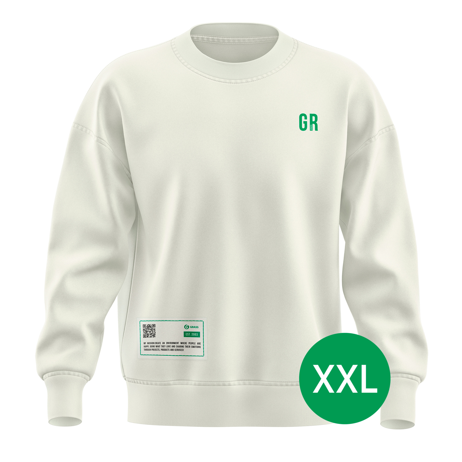 

Свитшот GRASS GR молочный размер XXL, ST-1114